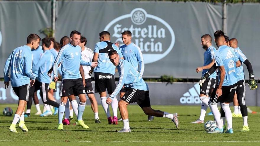 El Celta entrena a puerta abierta tras vencer al Athletic