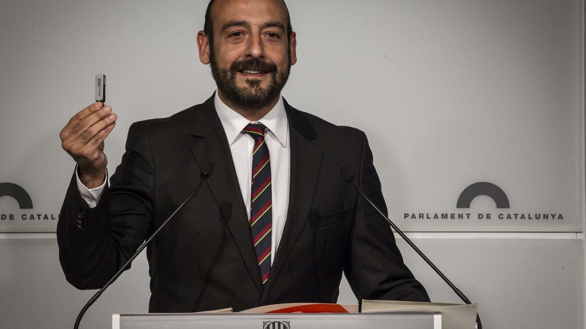 Jordi Cañas, en su etapa de diputado en el Parlament, en 2014