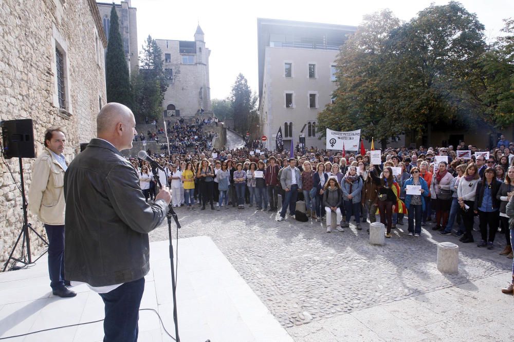 Un miler d'estudiants demanen l'alliberament dels «presos polítics» a Girona