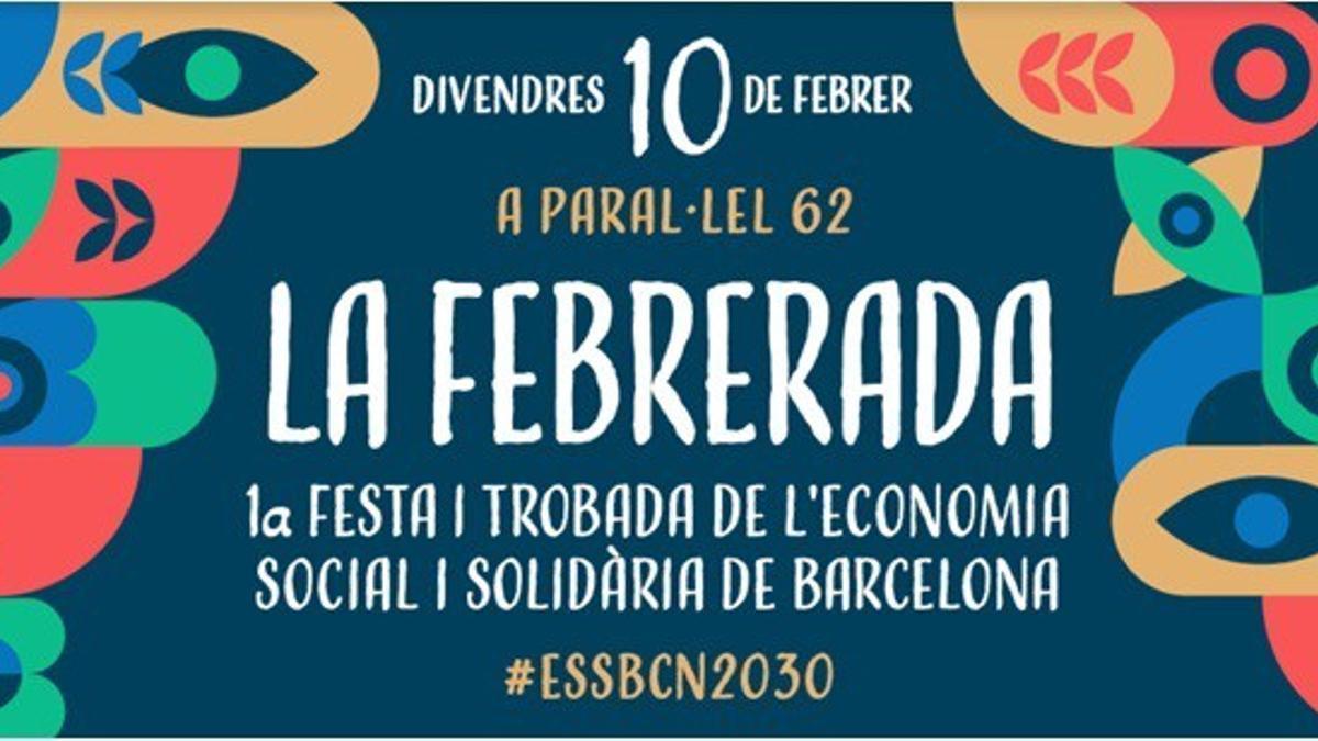 Cartel de la jornada de economía social y solidaria 'La Febrerada'.