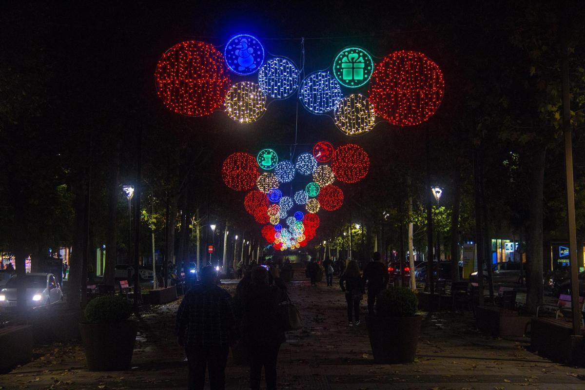 Iluminación navideña en Martorell, en una imagen de archivo