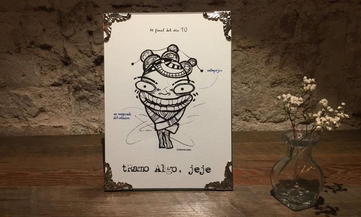 Imagen de la inauguración de esta muestra en el restaurante La Soperí.