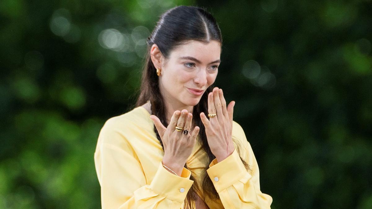 Singer Lorde performs on ABC's 'Good Morning America' show in Central Park in New York