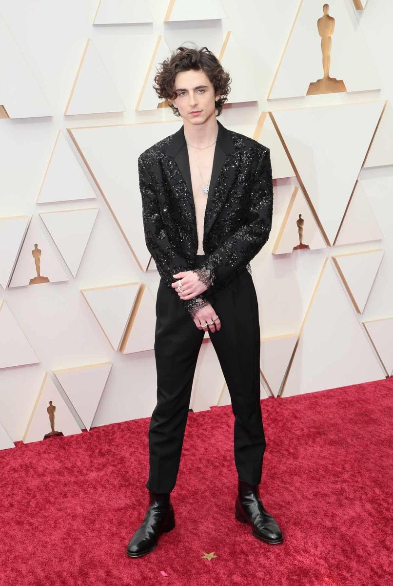 Timothée Chalamet en los Premios Oscar 2022