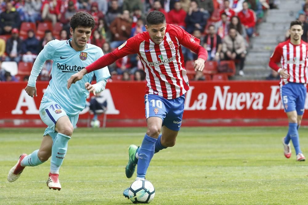 Sporting - Barclona B, en imágenes