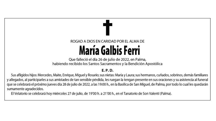 María Galbis Ferri