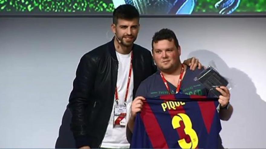 Piqué presenta su videojuego en el MWC de Barcelona