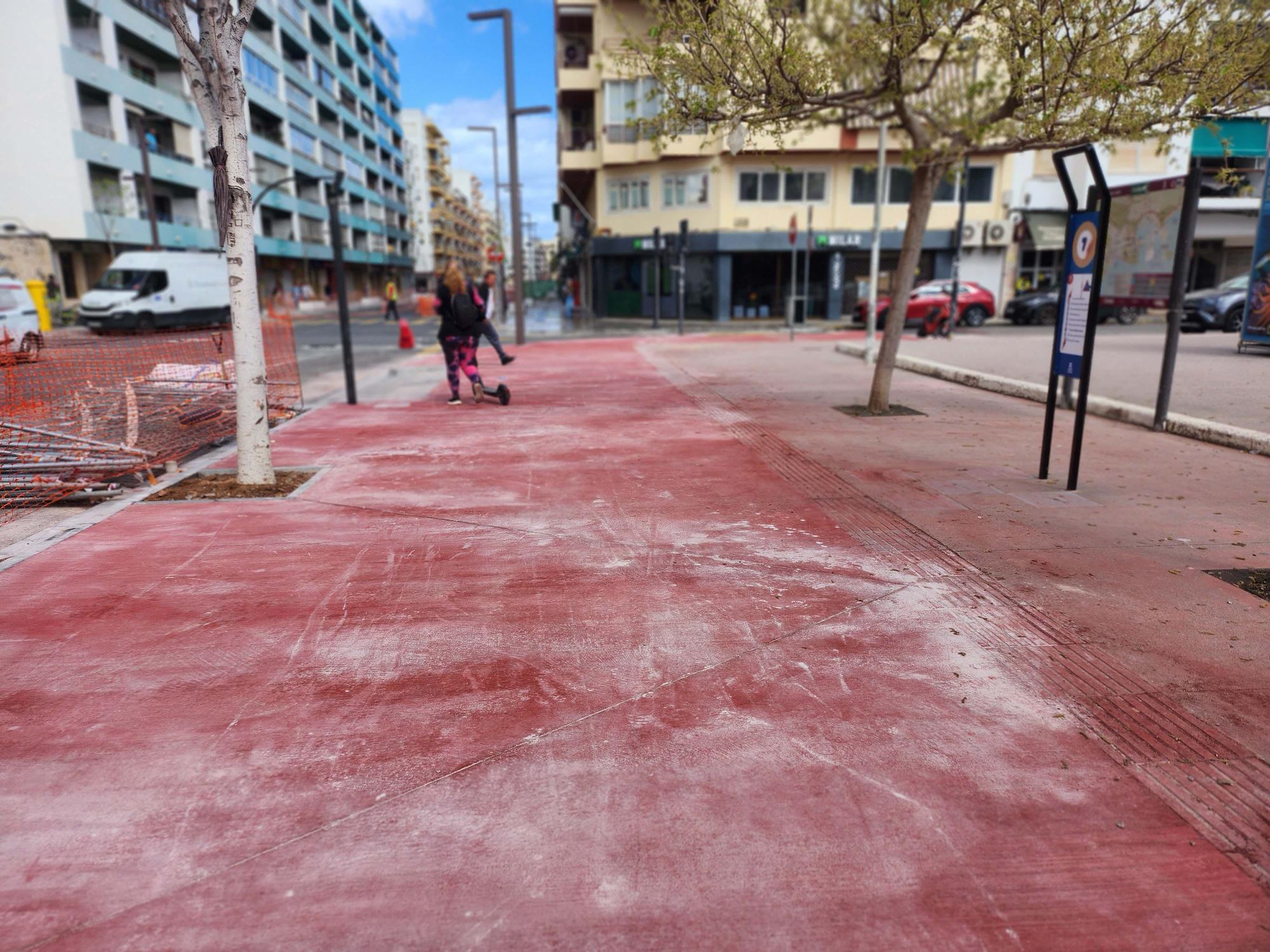 Galería de imñagenes de la sobras en la Avenido Isidor Macabich en Ibiza