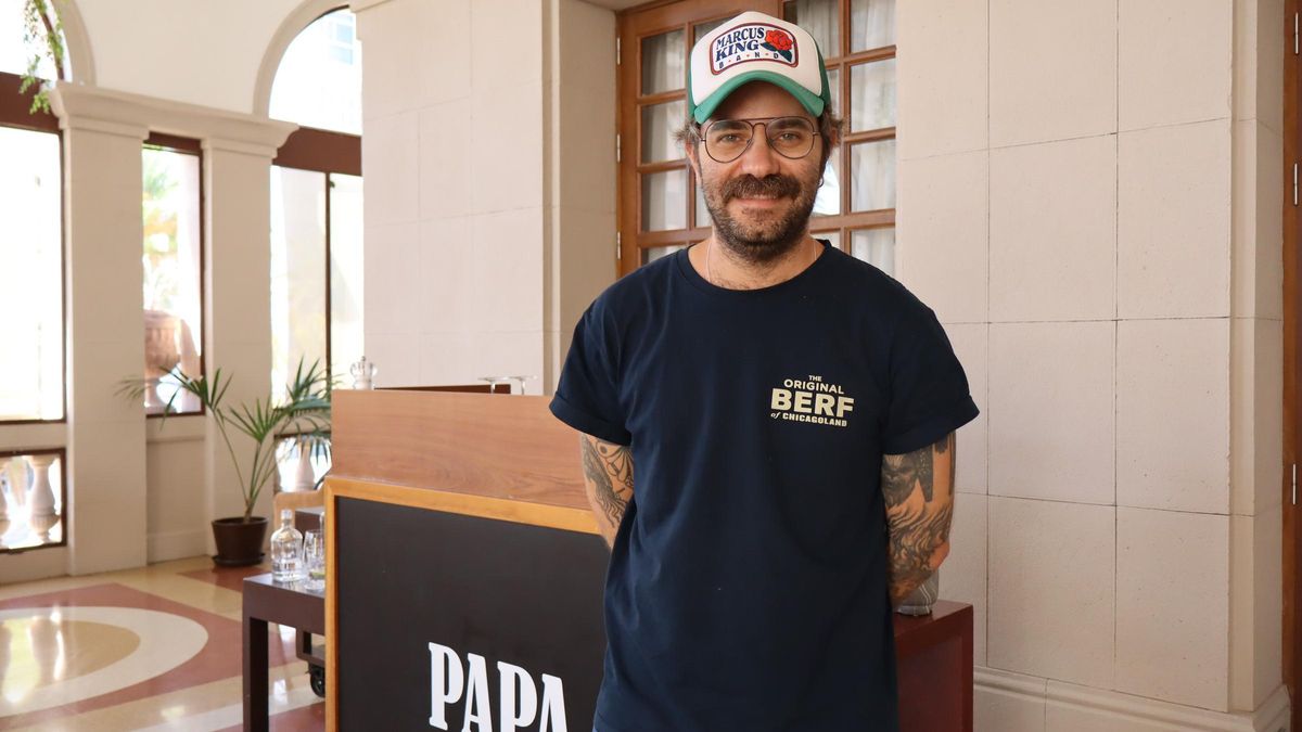 Edu Gorostiza, el día de la grabación.