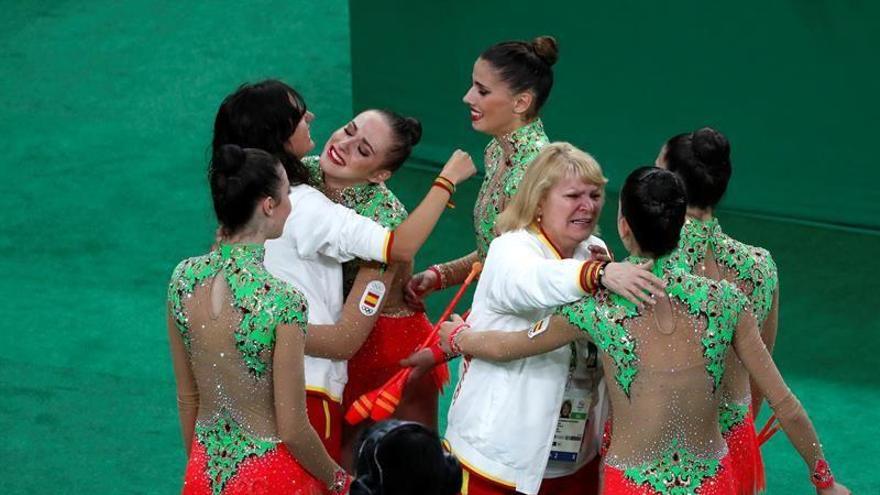 España, plata en gimansia rítmica