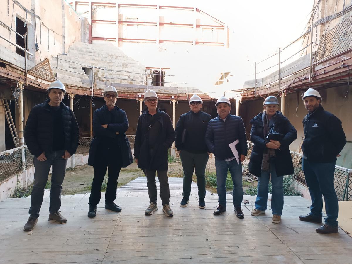 Visita técnica al teatro de Sóller.