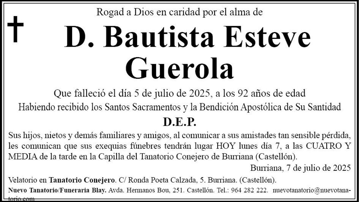 D. Bautista Esteve Guerola