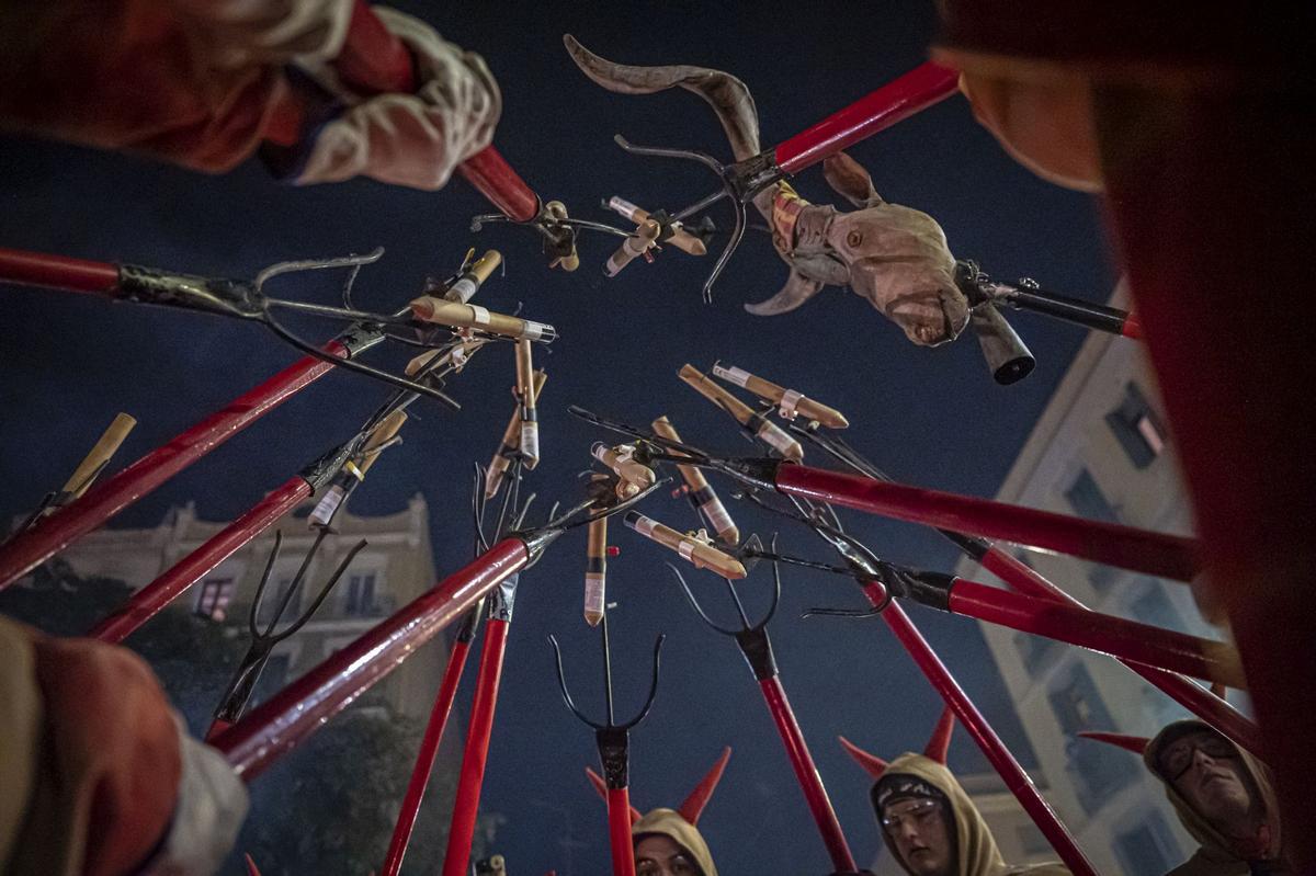 'Correfoc' de las Fiestas de Gràcia 2023