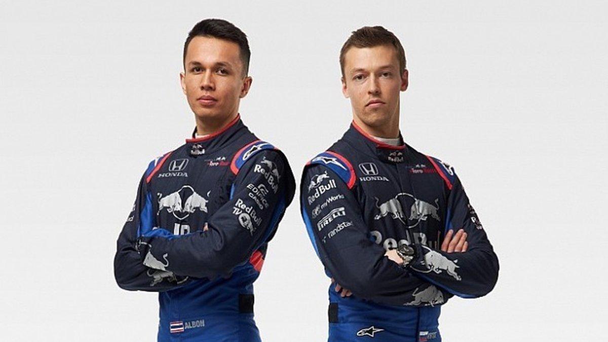 Pilotos oficiales de Toro Rosso: Albon y Kvyat