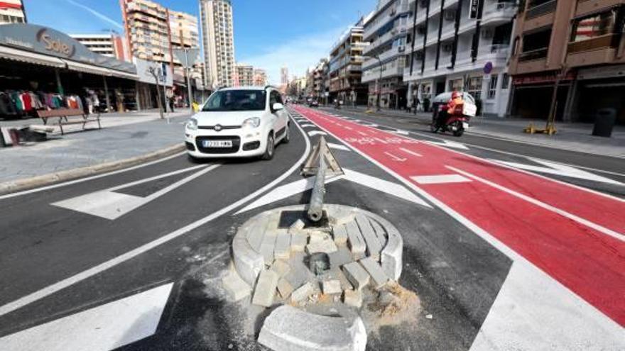 Tramo nuevo en el que ha chocado un coche