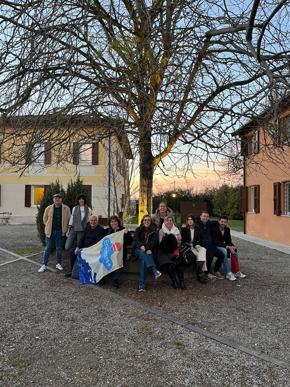 Alumnos y profesores de la EOI de Xàtiva en una de las movilidades de Erasmus+.