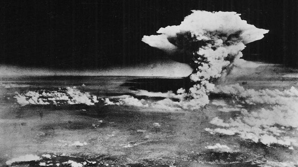 El hongo producido por la bomba caída en Hiroshima