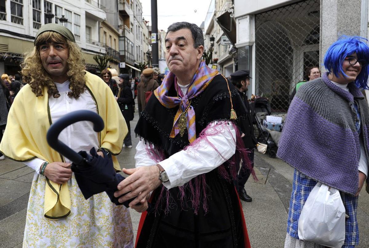 Os políticos Luis López e Román Rodríguez.