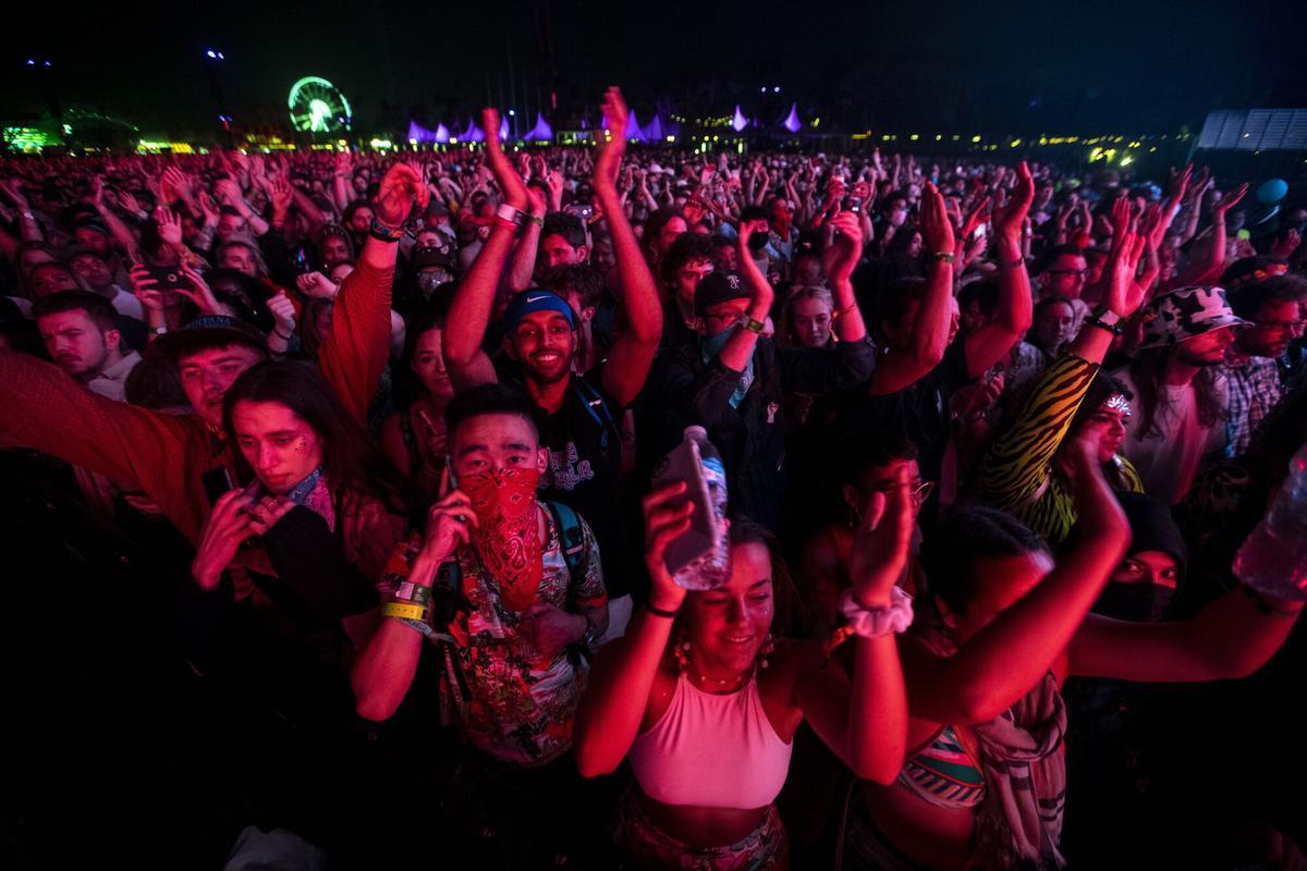 Un moment d'un concert del festival Coachella