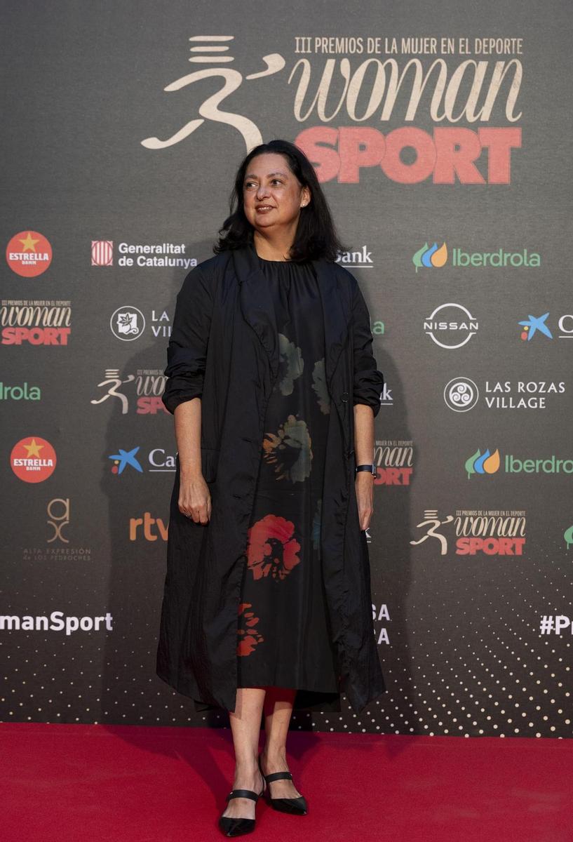 Aurora Catá, de American's Cup Events Barcelona, en la alfombra roja de los Premios Woman Sport 2023