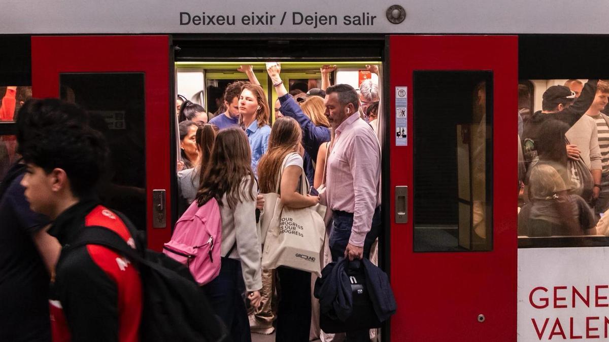 Un día en el metro en hora punta