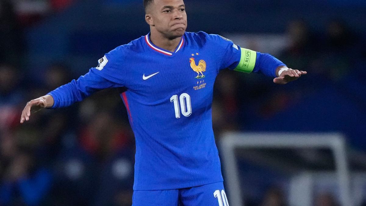 Mbappé, en un encuentro con la selección francesa