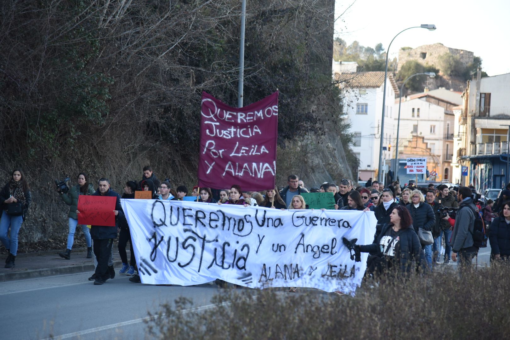 Manifestació a Sallent en contra de l'assetjament escolar