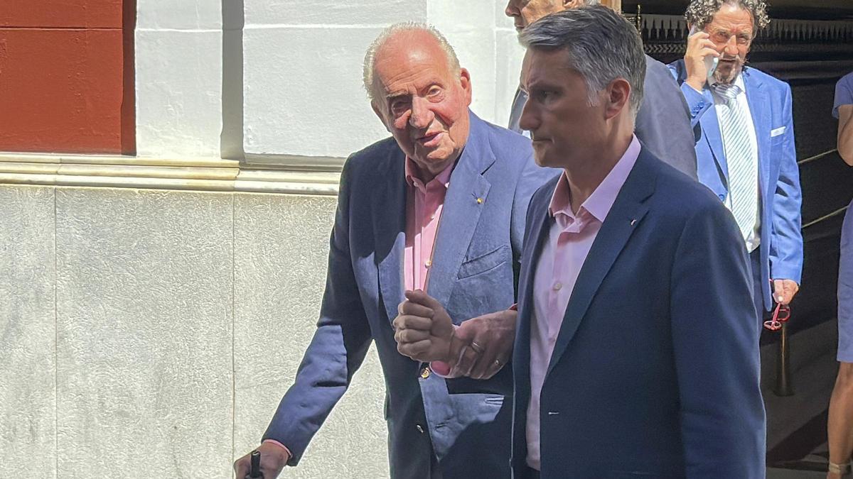 JUAN CARLOS I SEVILLA | El rey emérito ya está en Sevilla para asistir a la corrida de toros del Domingo de Resurrección en la Maestranza