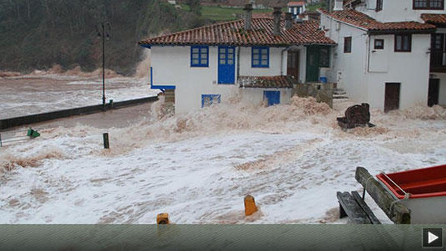 El temporal se vuelve a cebar con el litoral asturiano - La Nueva España