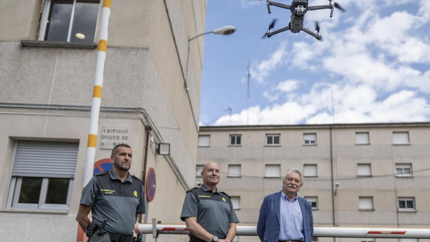 Neutralizan el dron de un vecino de Ourense cuando sobrevolaba la Vig-Bay en Baiona