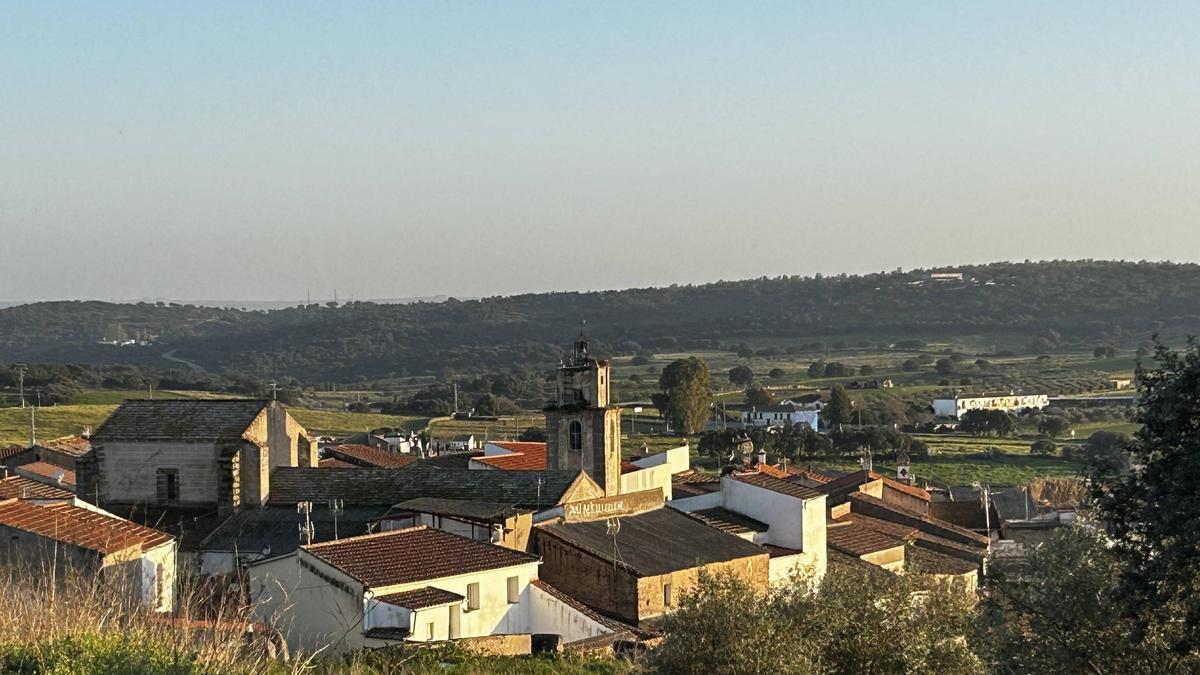 Panorámica del pueblo de Piedras Albas.