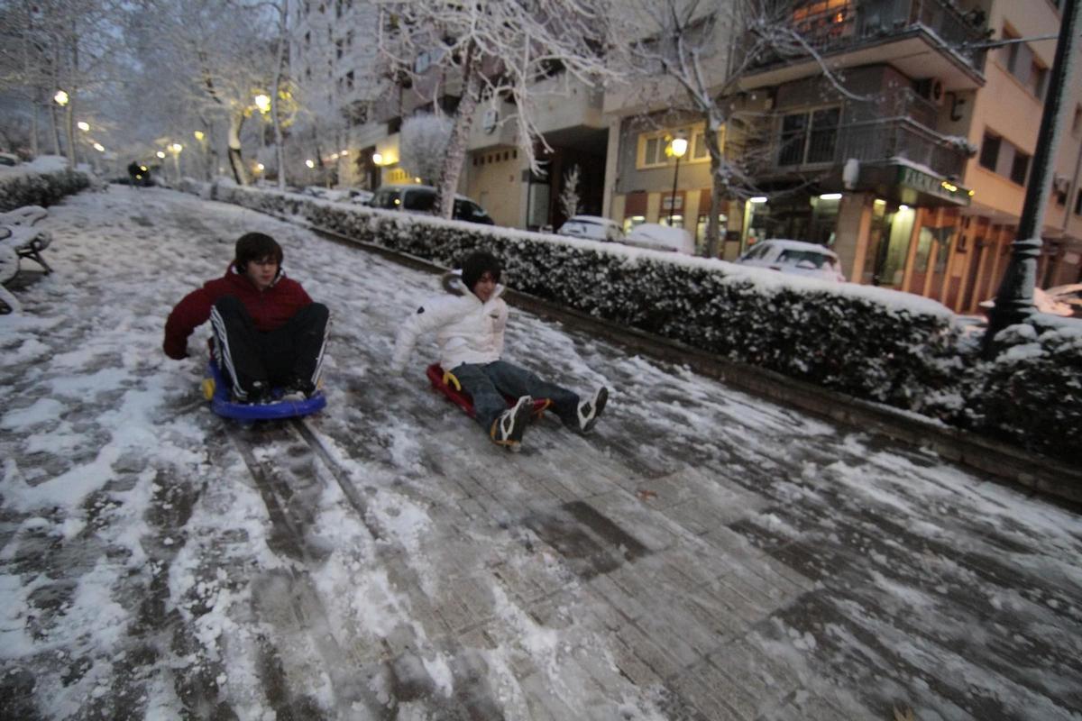 Así fue la nevada que tiñó Extremadura de blanco hace 15 años