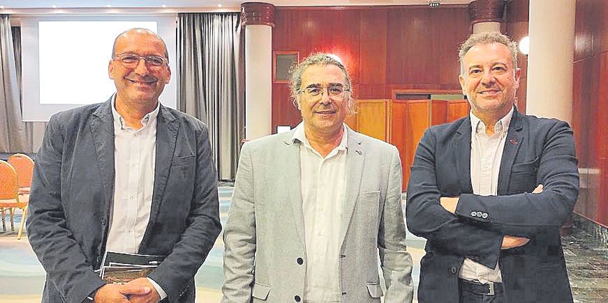 Pedro Mas, Francesc Olivella y Biel Llobera.