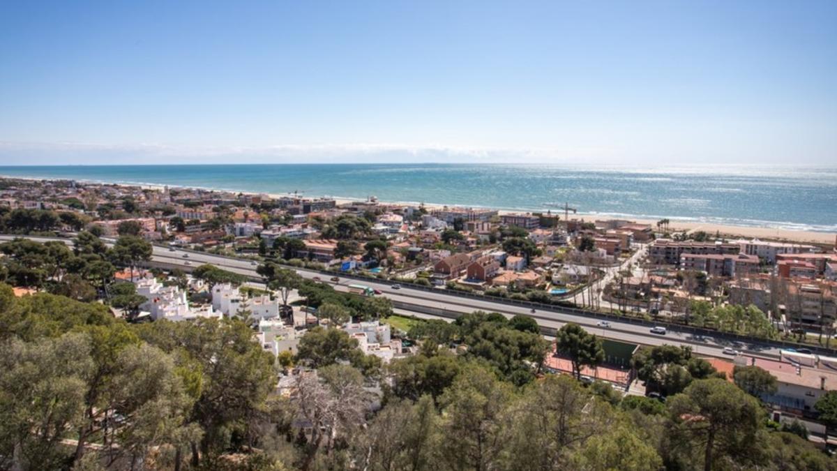 Vista aérea de Castelldefels.