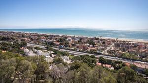 Vista aérea de Castelldefels.