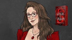 Boceto de Briar Boleyn, autora de Sangre de Dragón