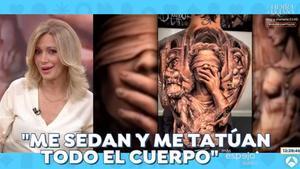 Susanna Griso reacciona a InkTrance en Espejo público