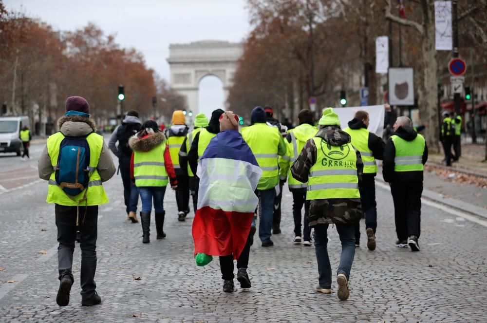 Protesta de los 'chalecos amarillos' en París