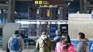 Los usuarios del transporte público suben en febrero gracias al impulso del avión
