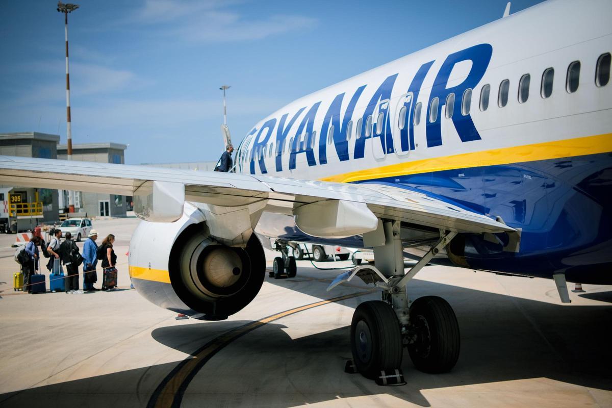 Un avión de Ryanair