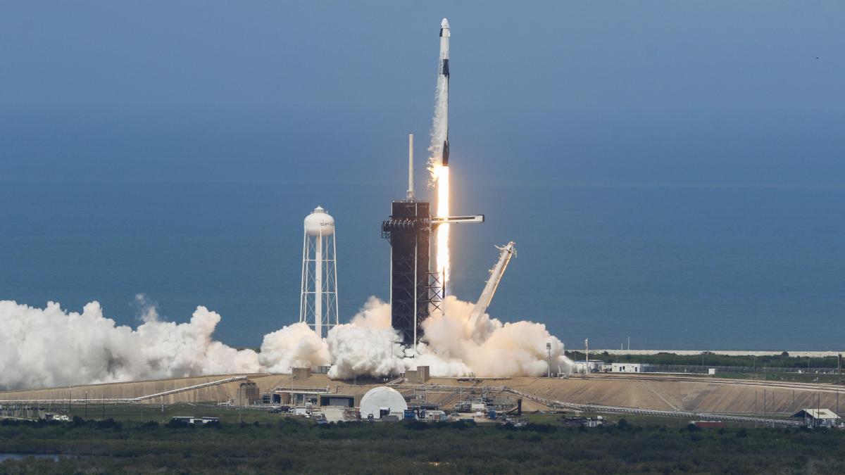 Despegue de una nave de SpaceX