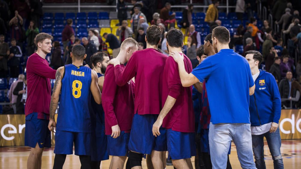 Partido del Barcelona y el Unicaja en el Palau.