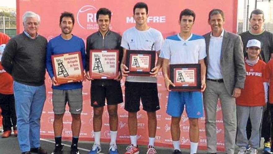 Jaume Antoni Munar ayer se proclamó campeón de España de Dobles formando pareja con el barcelonés Marc López.