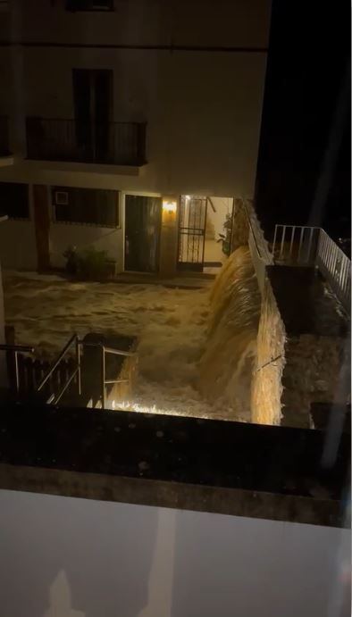 Las tormentas descargan 163 litros en Cala Figuera y provocan inundaciones y numerosos desperfectos