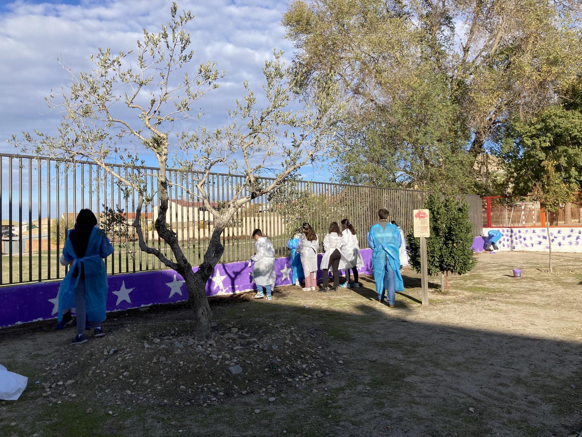 Muro de las estrellas por la igualdad en el IES Pirámide de Almudévar