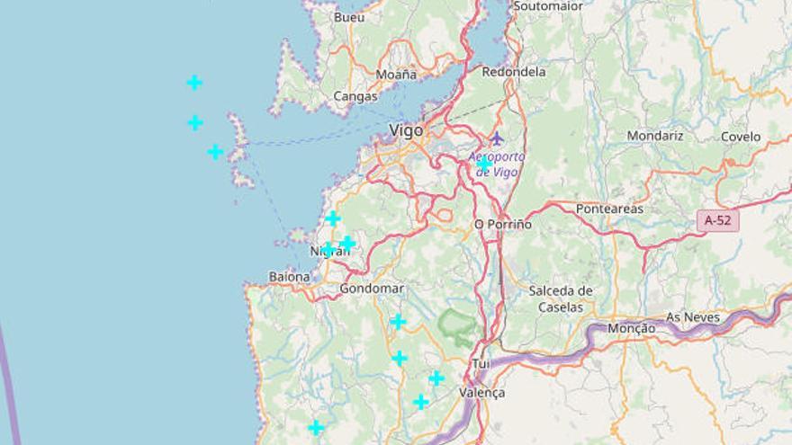 Más de medio centenar de rayos sobre Galicia en las últimas horas