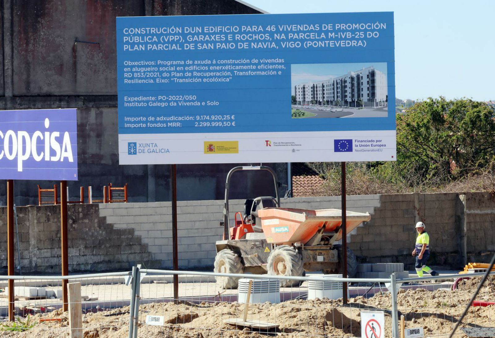 Construcción de viviendas de promoción en Navia (Vigo)