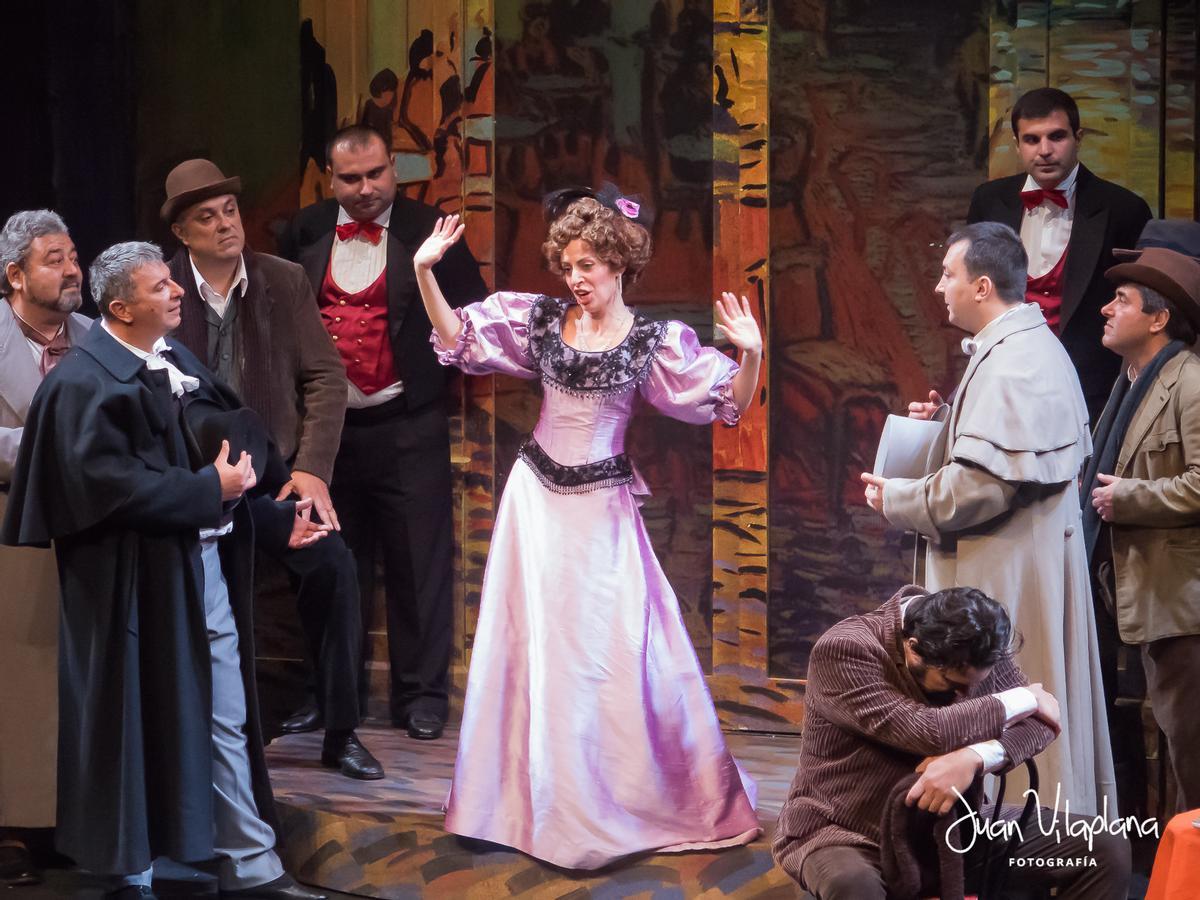 Una escena de 'La Bohème' de Puccini interpretada por Opera 2001.