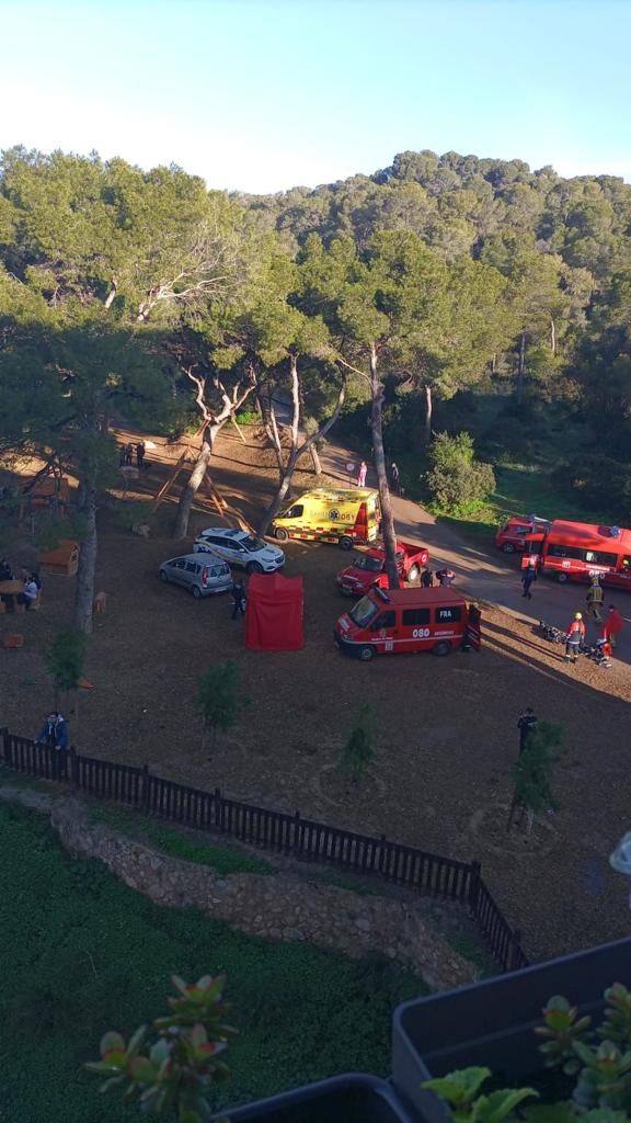 Incendio de una vivienda en la calle Polvorí de Palma