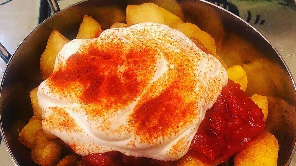 Patatas bravas del restaurante de Tarragona.